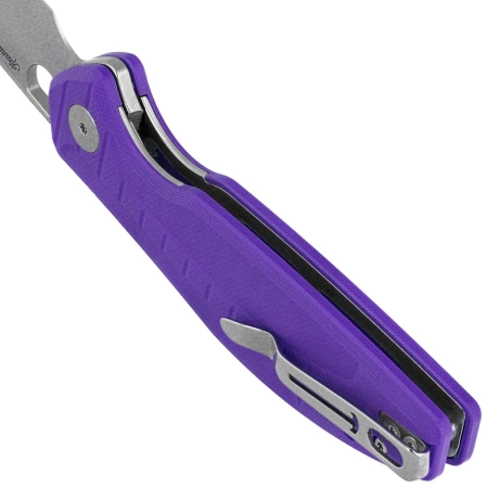 Nóż składany Bestechman Angry Owl Purple G10, Satin/Stonewashed D2 by Keanu Alfaro (BMK12E-1)