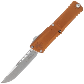 Nóż automatyczny OTF Microtech Combat Troodon Gen III S/E Tan Aluminium, Apocalyptic M390MK by Tony Marfione (1143-10APTA)