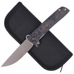 CIVIVI Knife Bo Blue / Black Carbon Fiber, Gray Stonewashed Nitro-V by Brad Zinker (C20009B-A)