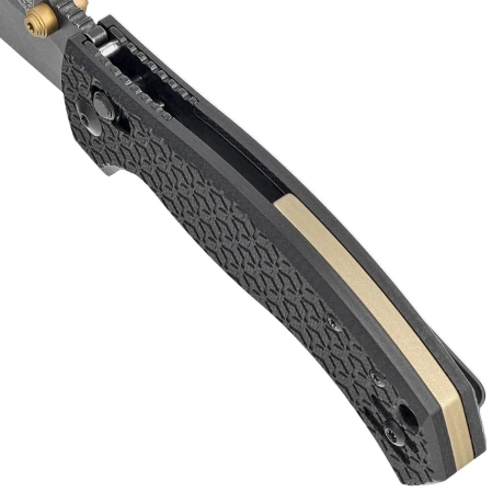 Fox Anzu Black G10, Black PVD MagnaCut by Les George Knife (FX-560 G10B)