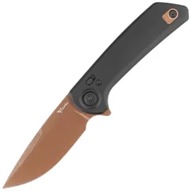 Nóż składany Reate PL-XF-A-10 Black Aluminium, Bronze PVD Nitro-V