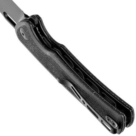 Sencut Black Vesperon Black Canvas Micarta, Black 9Cr18MoV (S20065-3)