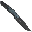 Nóż składany Bestech Togatta Black Titanium/Black-Blue Carbon Fiber, Black Stonewashed M390 by Koens Craft (BT2102H)