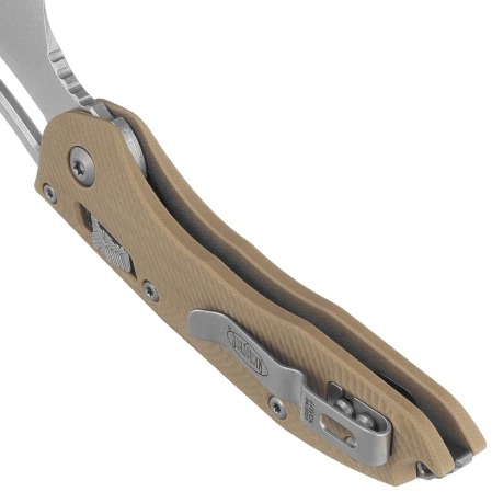 Nóż składany Microtech Stitch Ram-Lok S/E Tan Fluted G10, Stonewashed M390MK by Borka Blades and Tony Marfione (169RL-10FLGTTA)