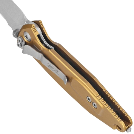 Microtech Socom Elite T/E-M Knife Tan Aluminium, Stonewashed M390MK by Tony Marfione (161-10TA)