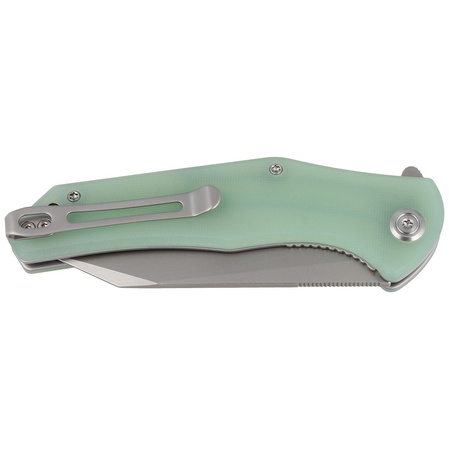 Kubey Knife Flash Jade G10, Bead Blasted AUS-10 (KU158I)