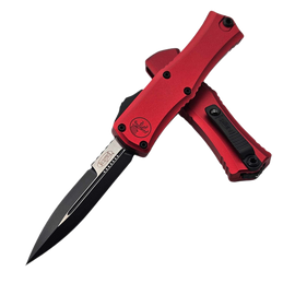 Microtech Hera II Mini Bayonet OTF Knife Tactical Red Aluminium, Black M390MK by Tony and Sean Marfione (1701M-1RD)