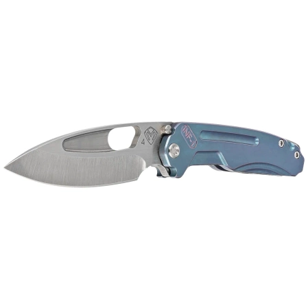 Medford Infraction Knife Teal/Violet Multietch Titanium, Tumbled S45VN by Greg Medford