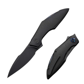 Nóż składany WeKnife Krait Snake Black Titanium, Polished Gray M390 by Tashi Bharucha (WE24084-1)