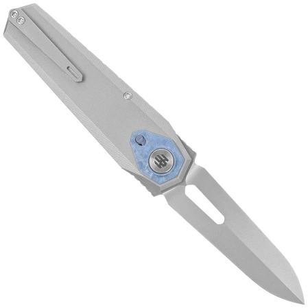 Nóż składany Remette RT-Infinite Power Gray Titanium, Hand Grinding Pearlescent M390 (RTIP-T)