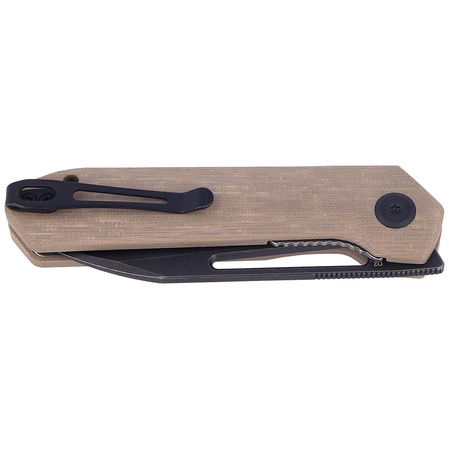 Nóż składany Kubey Royal Tan G10, Dark Stonewashed D2 by Colin Maisonpierre (KU321E)