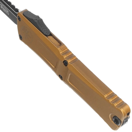 Nóż automatyczny OTF Microtech Combat Troodon Gen III Interceptor Signature Tan Aluminium, Black M390MK by Tony Marfione (1217-1TAS)
