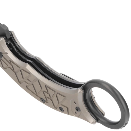 FOX Knife Tribal K Bronze Titanium, PVD M390 by Doug Marcaida (FX-802 TiPVD)