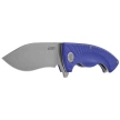 Kubey Timberwolf KU208G Knife Blue G10, Stonewashed 14C28N