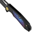 Nóż składany Kubey KB Knives Vagrant Black Titanium/Timascus, Black DLC CPM S35V by Maksim Tkachuk (KB284I)