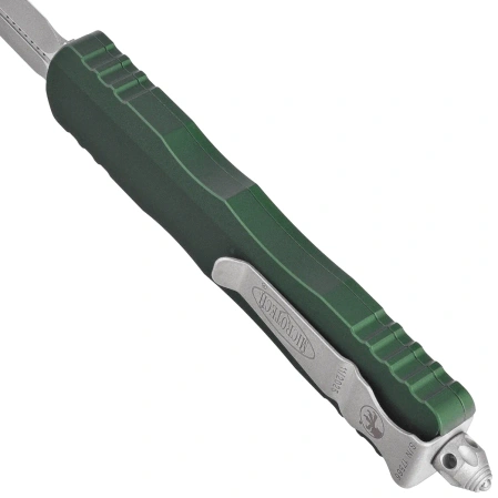 Microtech Dirac Delta D/E OTF Knife Emerald Green Aluminium, Apocalyptic by Tony Marfione (227-10APEG)