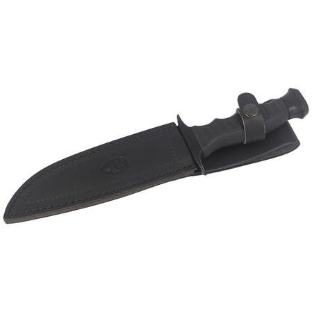 Muela 85-161 Black Rubber Knife, Satin 420H