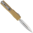 Microtech Ultratech Gen IV D/E OTF Knife Tan Aluminum, Stonewashed M390MK by Tony Marfione (11224-10TA)