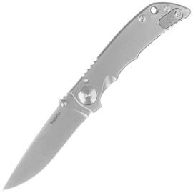 Nóż składany Spartan Blades Harsey Folder 3.25 Gray Titanium, Gray HW, Stonewashed MagnaCut by William W. Harsey Jr. (SF10SW)