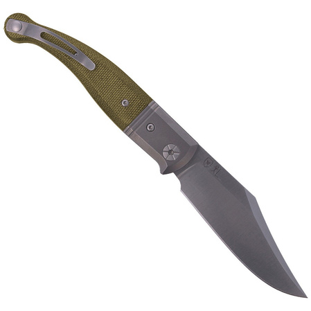 LionSteel Gitano Green Canvas / Satin Blade (GT01 CVG)