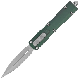 Nóż automatyczny OTF Microtech Dirac Delta D/E Emerald Green Aluminium, Apocalyptic by Tony Marfione (227-10APEG)