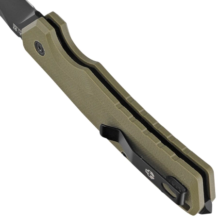 Nóż automatyczny Tekto A3 Delta D/P OD Green G10, Black D2