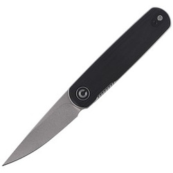CIVIVI Knife Lumi Black G10, Stonewashed by Justin Lundquist (C20024-3)