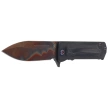 Nóż składany Medford TFF-4 Drop Point Black Titanium / Black G10, Flm HW, Blue Clip, Vulcan S45VN by Greg Medford (MK1404VD-30PV-TFCF-BP)