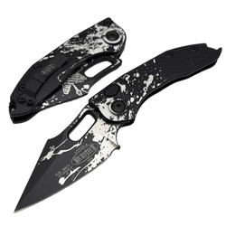 Microtech Stitch-A S/E Automatic Knife Battle Ready Aluminium, Battle Ready M390MK by Borka Blades and Tony Marfione (169-1BYRND)