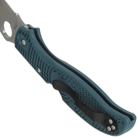 Spyderco Stretch 2 XL Lightweight Knife Blue FRN, Satin K390 by Sal Glesser (C258FPK390)