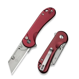 Nóż składany Civivi Elementum Utility Burgundy Aluminium, Stonewashed 6Cr13 (C23039B-5)