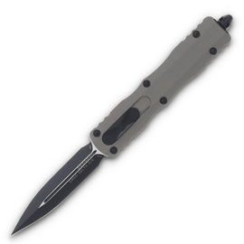 Nóż automatyczny OTF Microtech Dirac Delta D/E Natural Clear Aluminium, Black M390 by Tony Marfione (227-1NC)