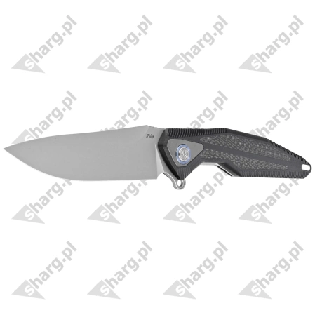 Nóż składany RikeKnife Tulay Integral Black G10/Carbon Fiber, Satin 154CM (RK-TULAY-B/CF)