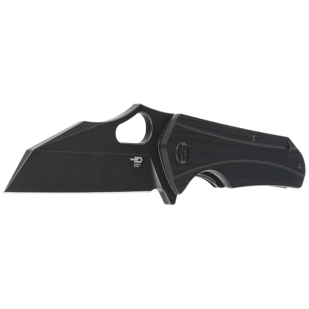 Bestech Operator Knife Black G10, Black Stonewashed D2 (BG36B)