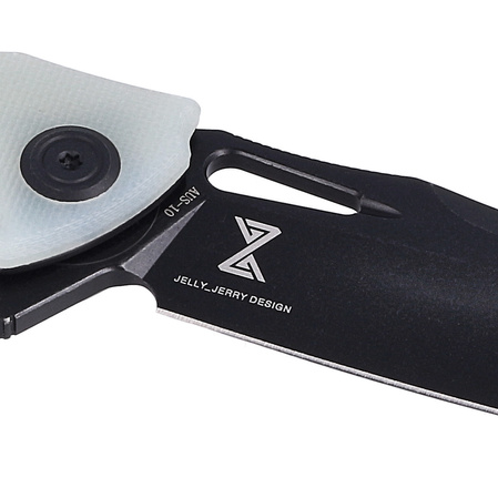 Nóż składany Kubey Raven Jade G10, Dark Stonewashed AUS-10 by Jelly Jerry (KB245G)