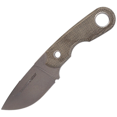 Viper Knife Berus1 Green Canvas Micarta, Stonewashed by Rumici (VT4012CG)