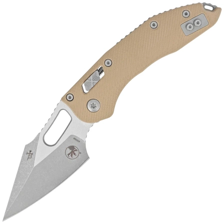 Nóż składany Microtech Stitch Ram-Lok S/E Tan Fluted G10, Apocalyptic M390MK by Borka Blades and Tony Marfione (169RL-10APFLGTTA)