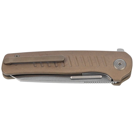 Nóż składany Kubey KB Knives Steelhead Bronze Titanium, Satin M390 by Mark Perez (KB315D)