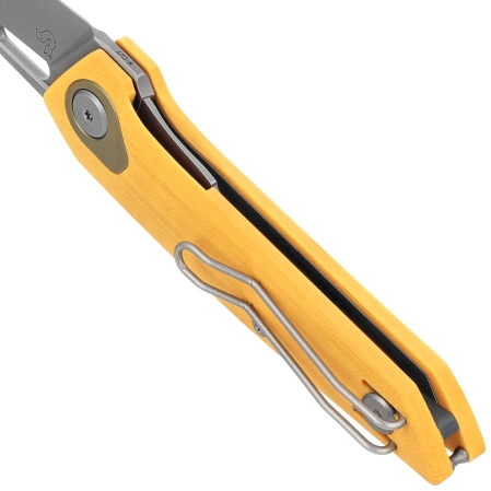 Bestech VK-Void G10 Knife Yellow G10, Bead Blasted MagnaCut by Vulpex Knives (BG63A)