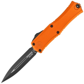 Nóż automatyczny OTF Microtech Hera II Mini D/E Orange Aluminium, Black M390MK by Tony Marfione (1702M-1OR)