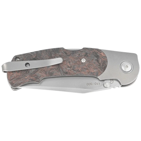 Nóż składany Viper Turn LE 110/300 Titanium/Dark Matter Copper Fat Carbon, Bead Blasted M390 by Fabrizio Silvestrelli (V5986FCC)