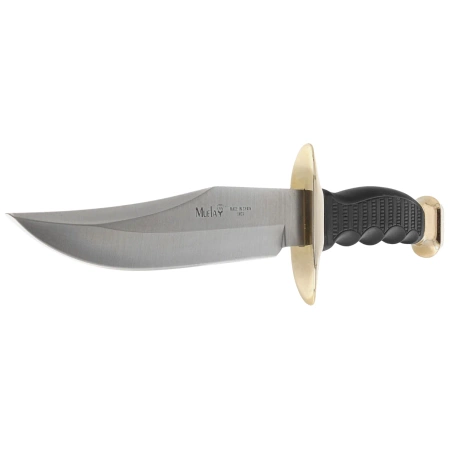 Muela 95-180 Black Rubber, Satin 420 knife