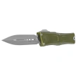 Microtech Combat Troodon Gen III D/E OTF Knife OD Green Aluminum, Apocalyptic M390MK by Tony Marfione (1142-10APOD)