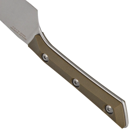 Microtech Santoku Knife 4.2'' OD Green G10, Stonewashed M390MK (3300-10OD)