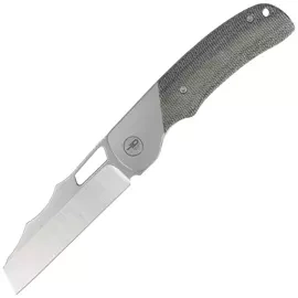 Nóż składany Bestech Syn Grey Titanium / Black Canvas Micarta, Hand Rubbed Stonewashed / Satin Elmax by Evolved EDC (BT2306B)