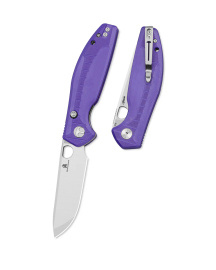 Nóż składany Bestechman Angry Owl Purple G10, Satin/Stonewashed D2 by Keanu Alfaro (BMK12E-1)