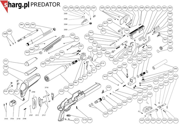 O-ring airgun PCP Hatsan Hercules, Predator (2968 4.5-5.5-6.35)
