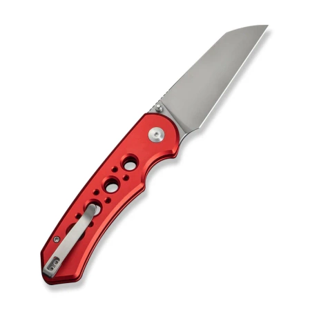 Civivi Pragma Prime Knife Red Aluminum, Stonewashed 14C28N (C24067-2)