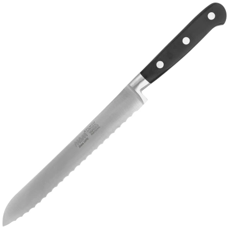 MAM Professional Forged Bread Slicing Black Polimer, Polished X30Cr13 (66813)