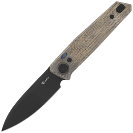 Nóż składany Reate PL-6 Green / Black Micarta, Black PVD Nitro-V (PL-6 GRBKM PVD)